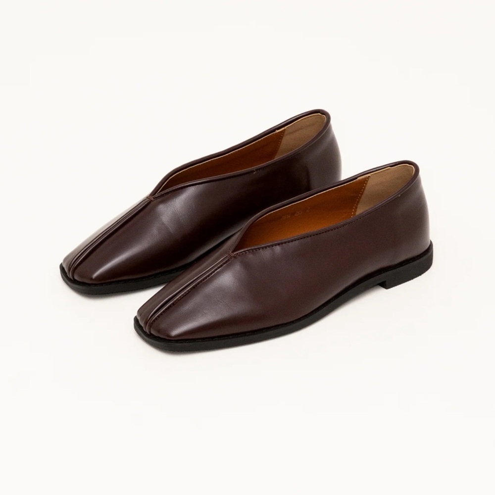 Odina Brown Ballet Flats